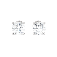 Boucles d'oreilles Ama Femme in Or blanc Diamante Lab Grown AMA-OR-101-8-CT1.42